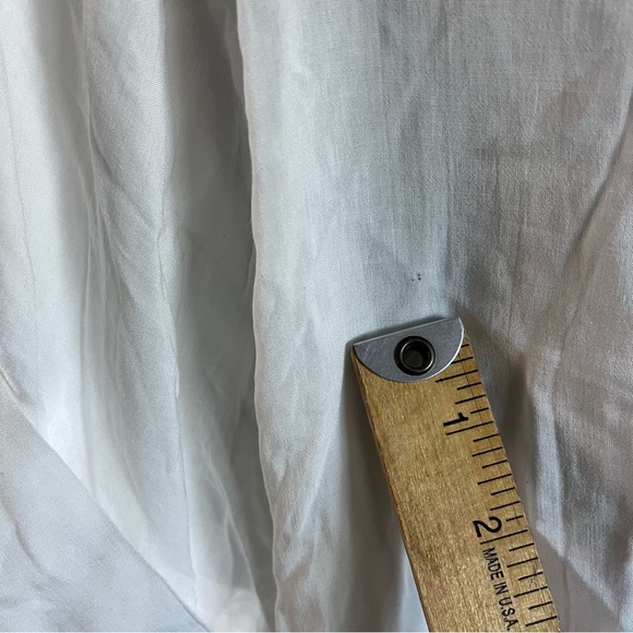 ALLSAINTS ISLE White Ruched Sides Dress Lightweight Loose Fit US 2 **See Pics** - Picture 9 of 14